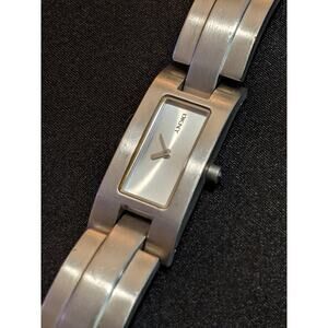 Vintage DKNY Women's Quartz Watch Stainless Steel Modernist New Battery NY-3002